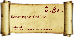 Danzinger Csilla névjegykártya