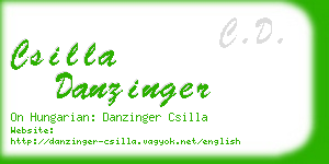 csilla danzinger business card